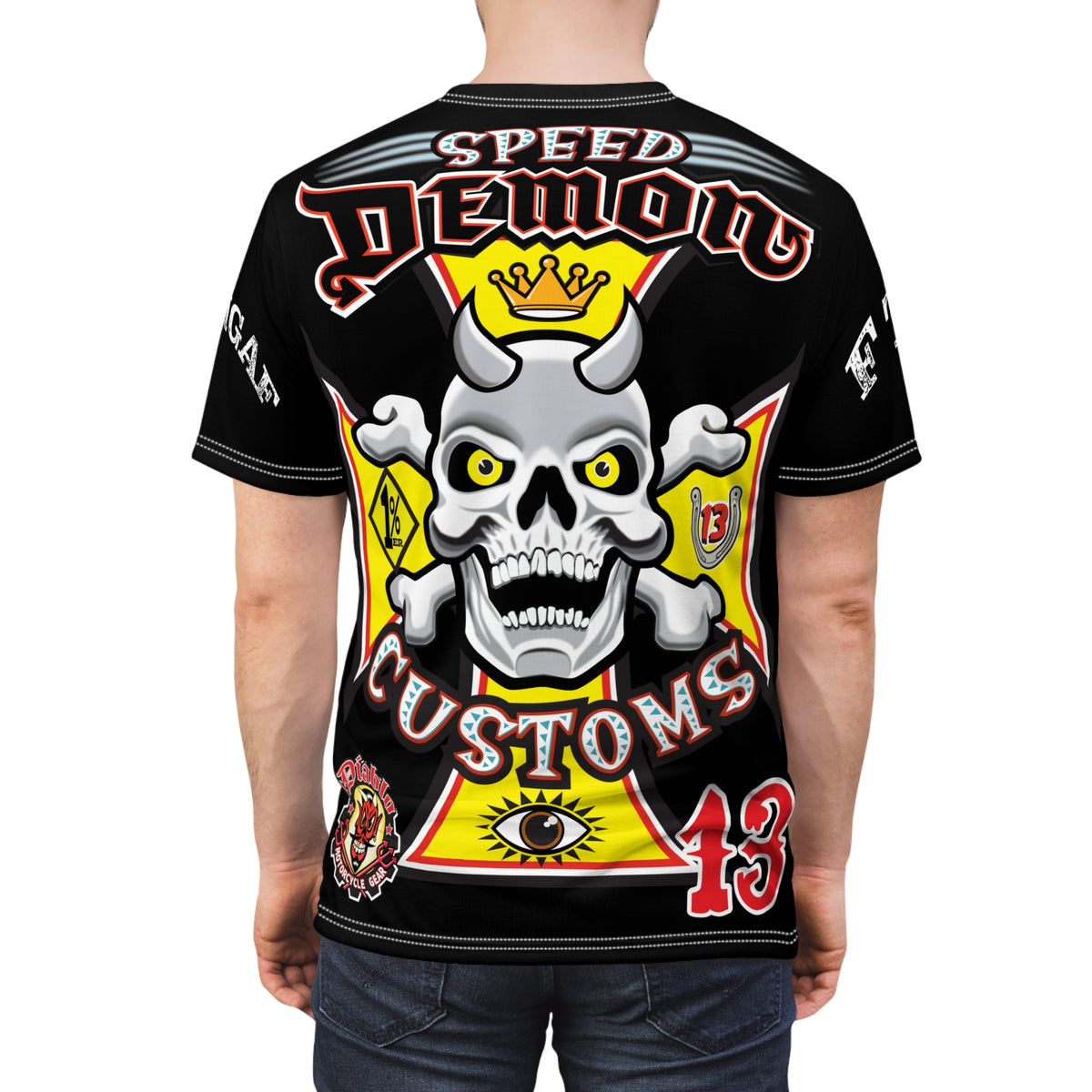 Speed Demon Customs HiViz BadAss Motorcycle Riding Super T