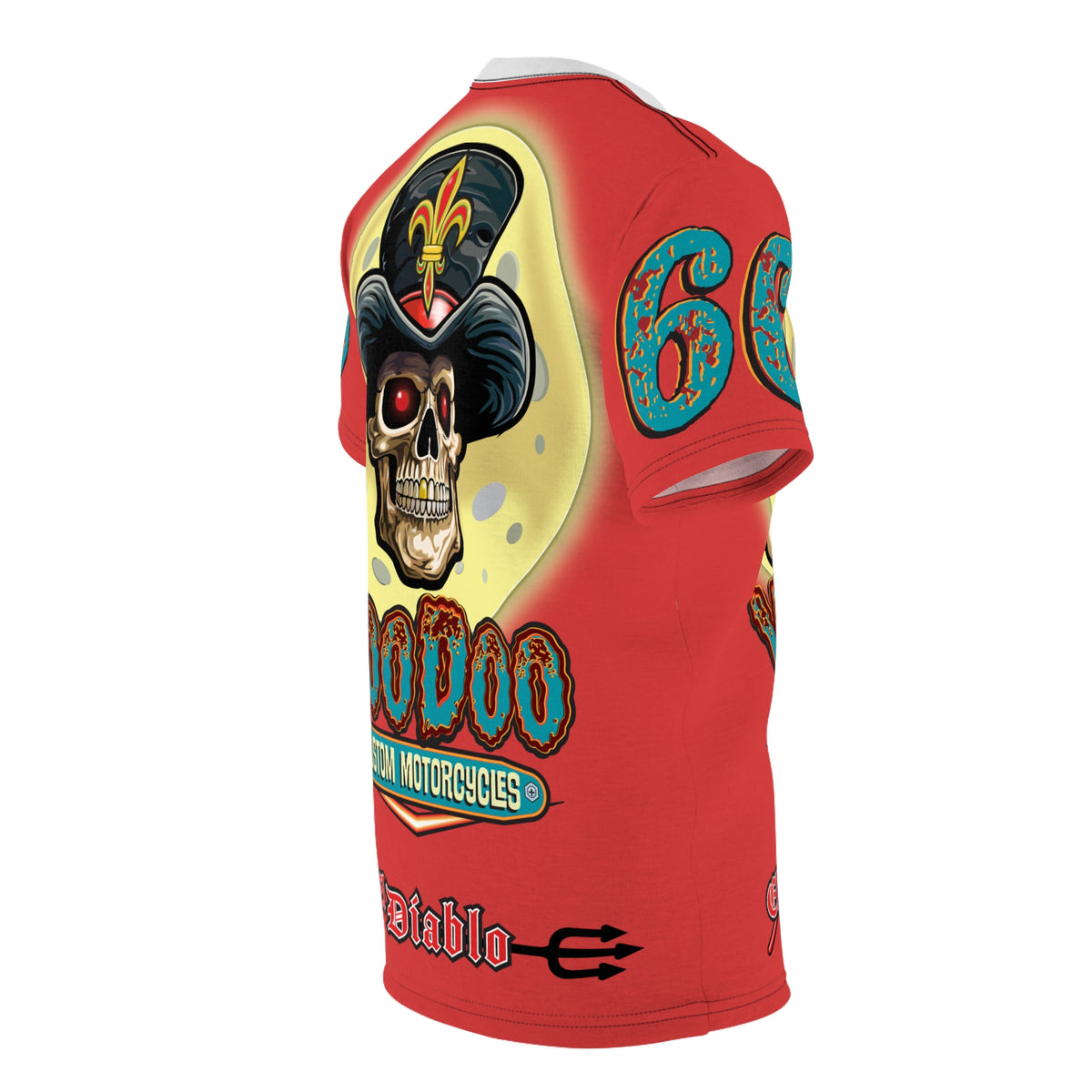 Voodoo Customs  Graphic Tee –  Edgy Style Riding Tee for Bikers