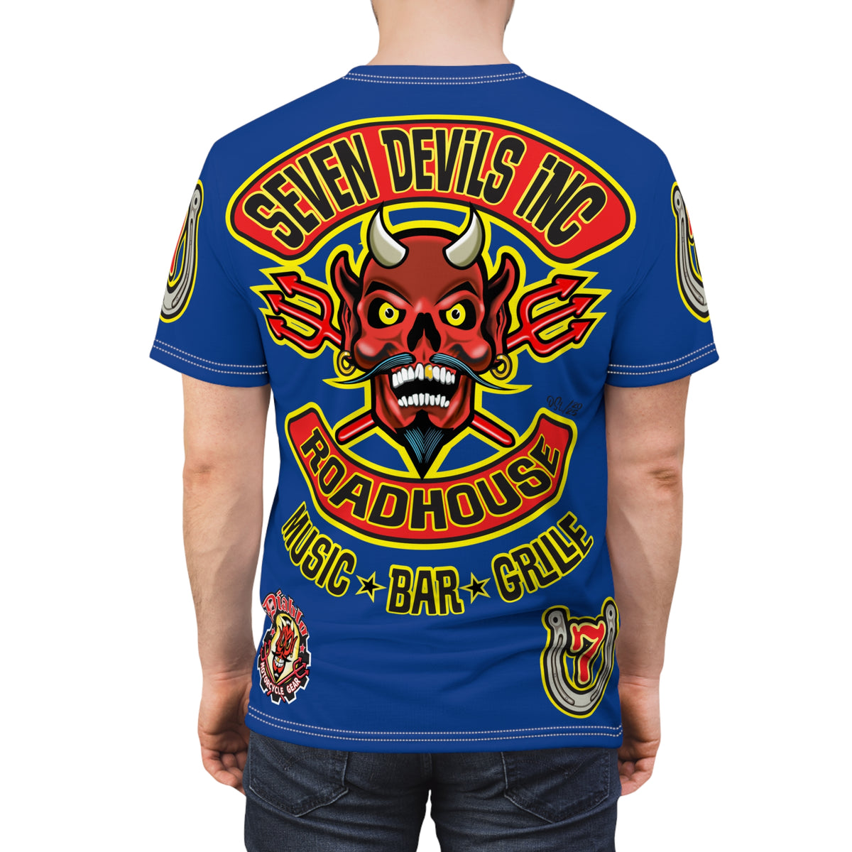 Seven Devils Inc. Roadhouse Graphic Tee - Motorcycle Custom Riding Super Tee