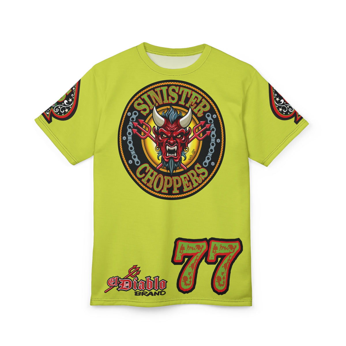 VERY Special Sinister Choppers BIG D HIVIZ Super TEE— Ride Cool Look Cool in our Best Super Tee