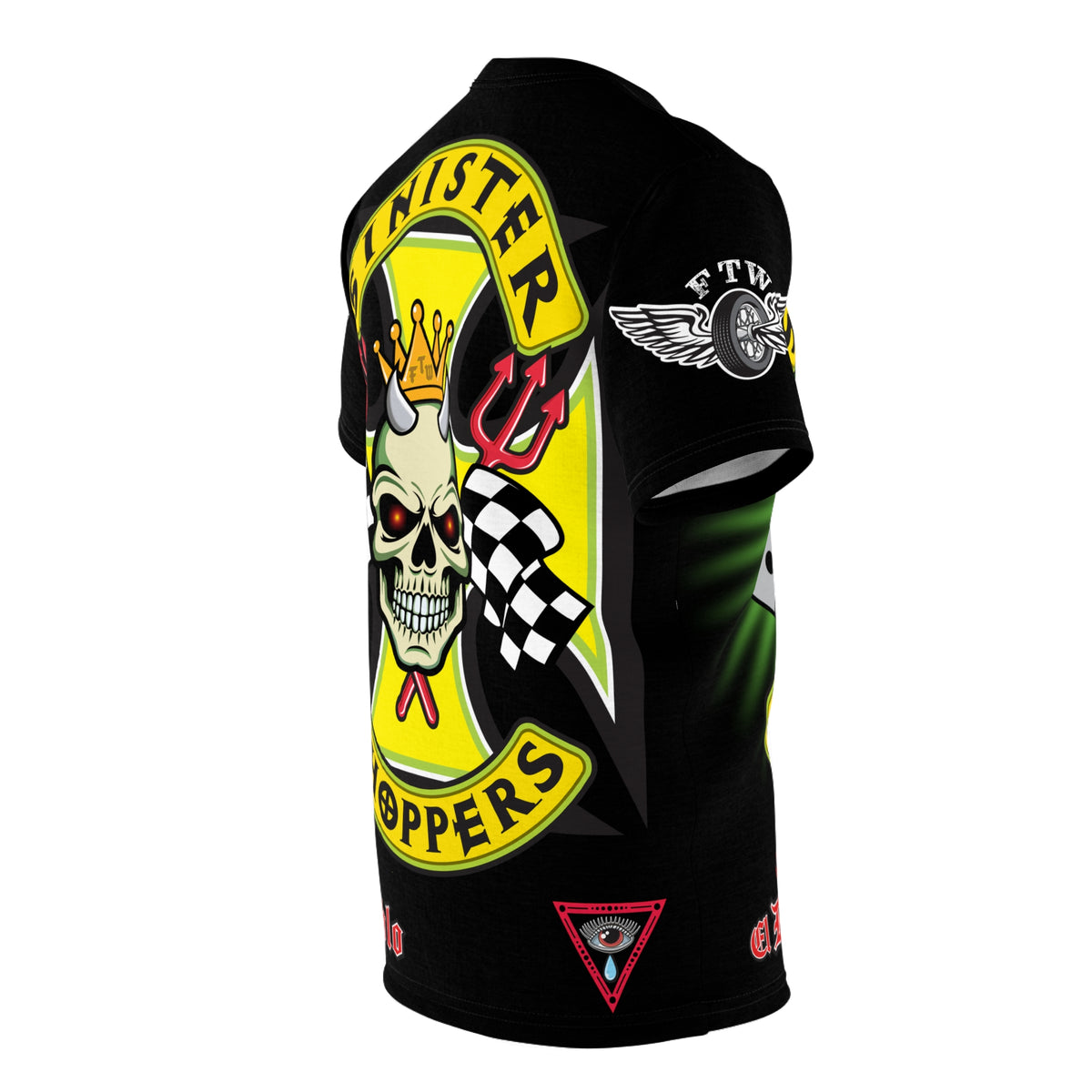 Sinister Choppers HiViz Super Tee - Custom Designed Motorcycle Riding Gear