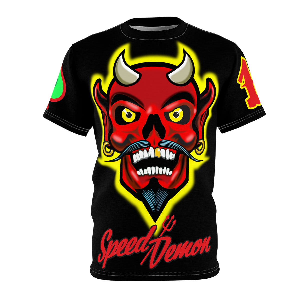 Speed Demon  - Devilish Design, HiViz - Custom Made for Motorcycle riding - Super Tee