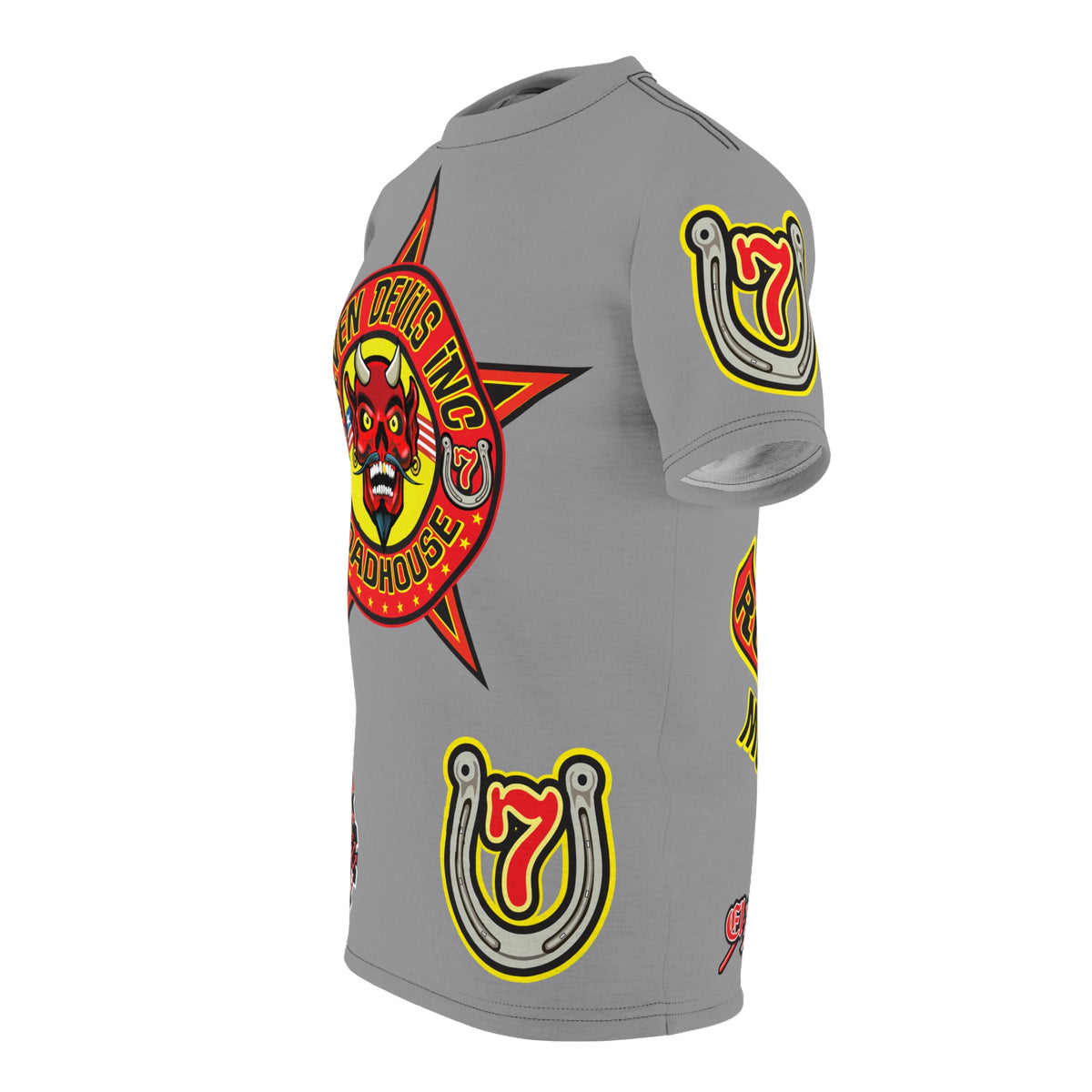 Seven Devils Inc. Roadhouse Design, Edgy Biker Shirt, Special Motorcycle Riding Gear, Seven Devils Inc.