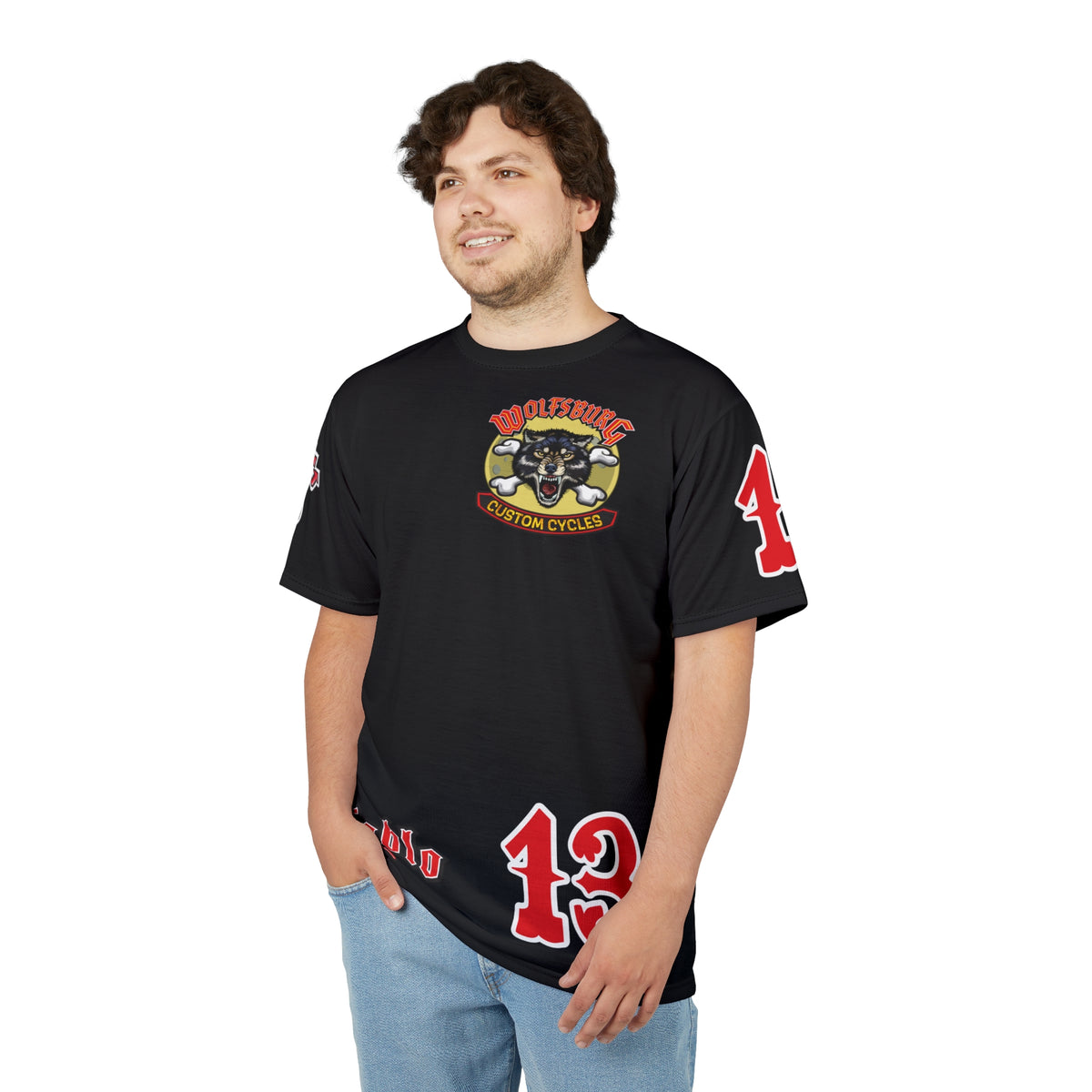 Wolfsburg Custom Cycles Motorcycle Riding Tee Shirt - Cool Riding Comfort