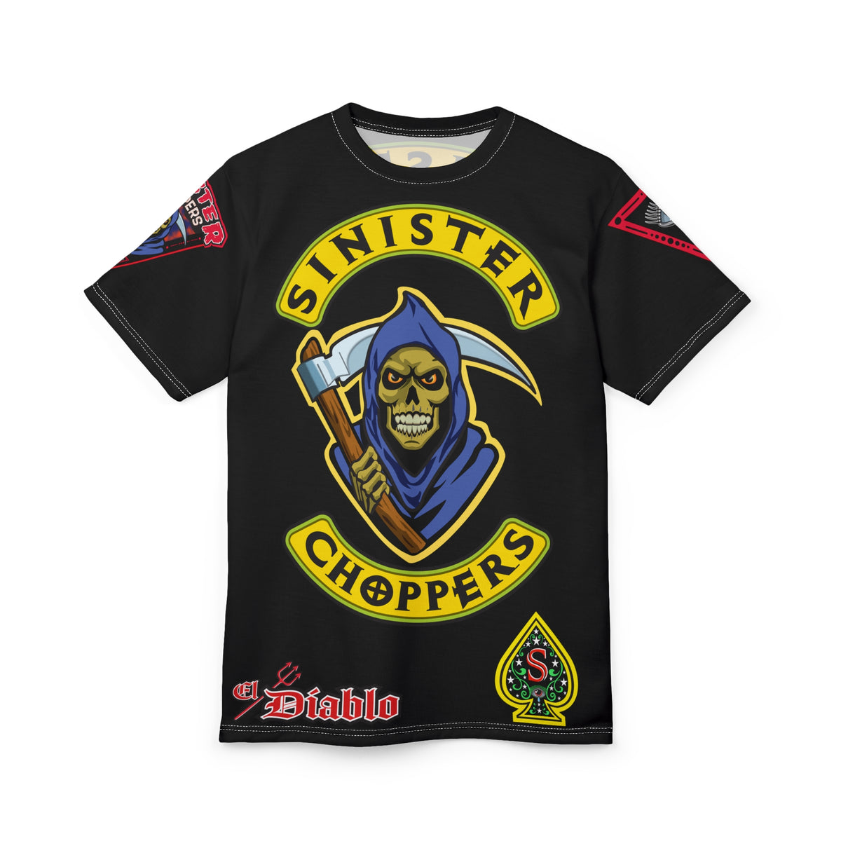 Sinister Choppers - Reaper - HiViZ Super Tee - See & Be Seen - Spectacular Custom Motorcycle Riding Gear