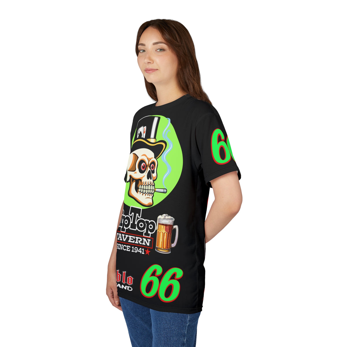 Tip Top Tavern Dive Bar Super Tee - Special Edition Black is Back + XL Graphics - America's Best Dive Bar - Bikes Beers Babes & Bros. - Biker Bar Tee