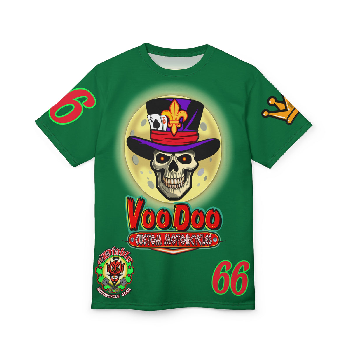 VooDoo Custom Motorcycles  Unisex Super Tee - High Performance Riding Gear