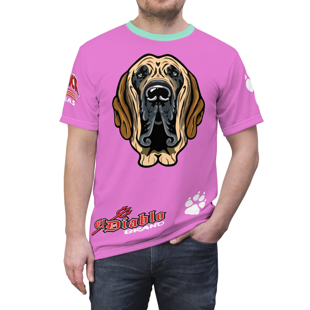 Country Rock Filas Graphic Super Tee — El Diablo Brand Paw Print T-Shirt 4Braylee