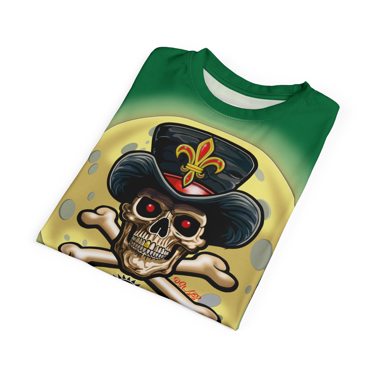 VooDoo Customs Skull & Fleur-de-Lis - High Colour Graphics Super Tee