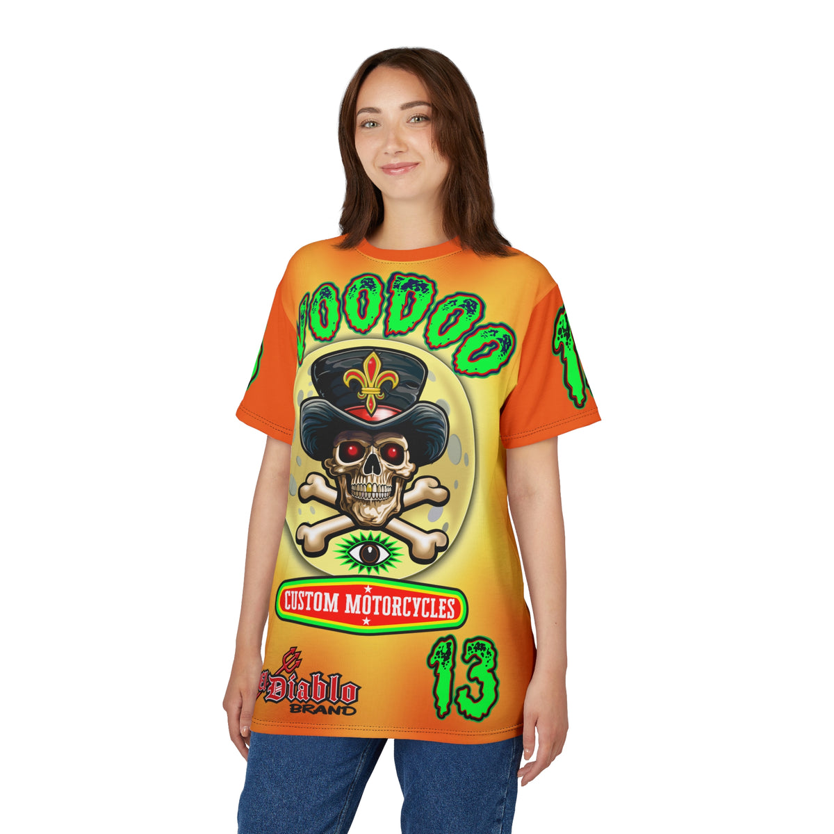VooDoo Customs Angry Orange Tie Dye Yelo Blast HiViz Super Tee