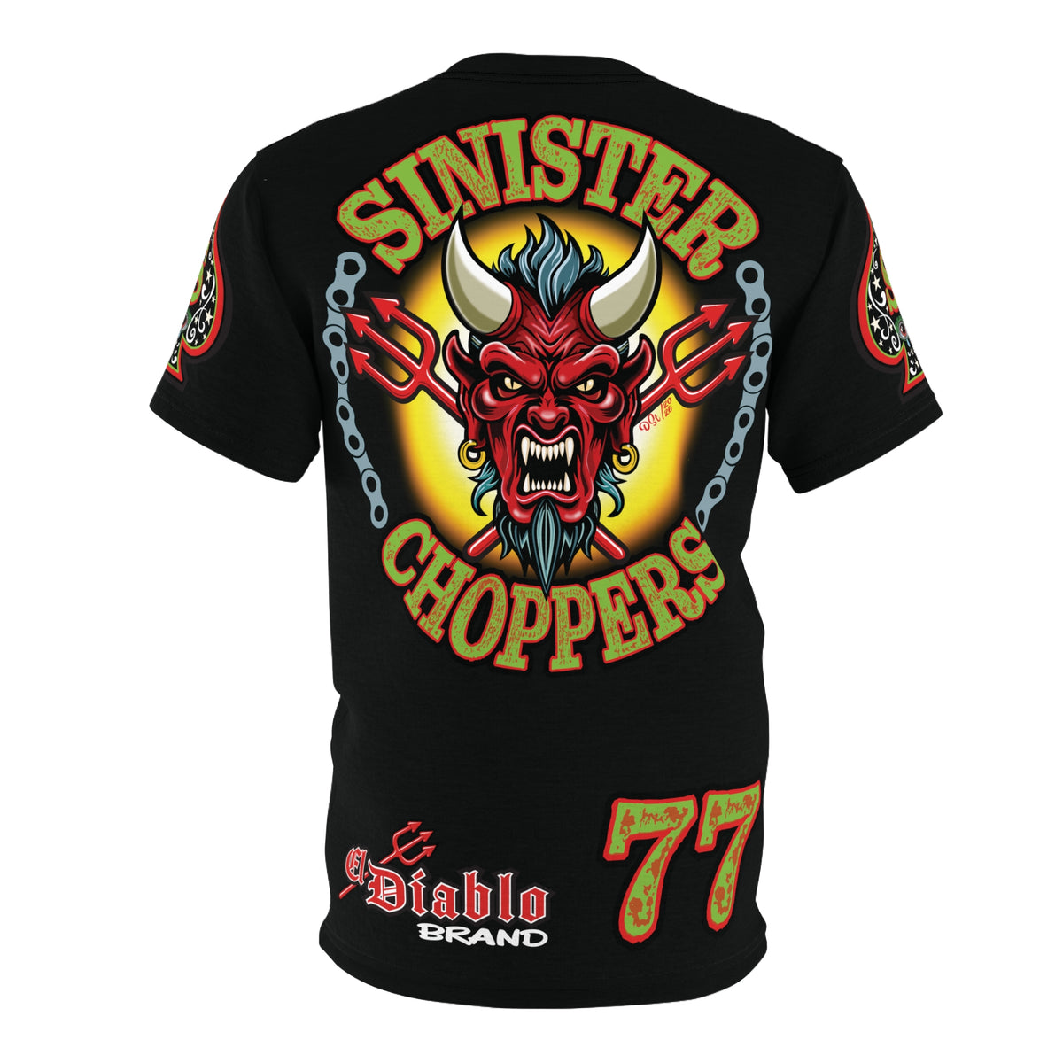 Sinister Choppers SINISTER MAN SPECIAL MIDNIGHT EDITION SUPER TEE— Ride Cool, Look Cool in our Best Super Tee
