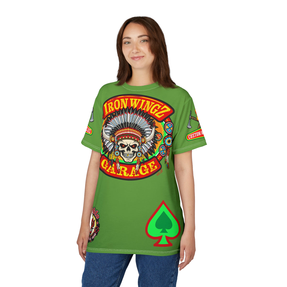 Iron WingZ Customs HiViz High Performance Motorcycle Riding Super Tee