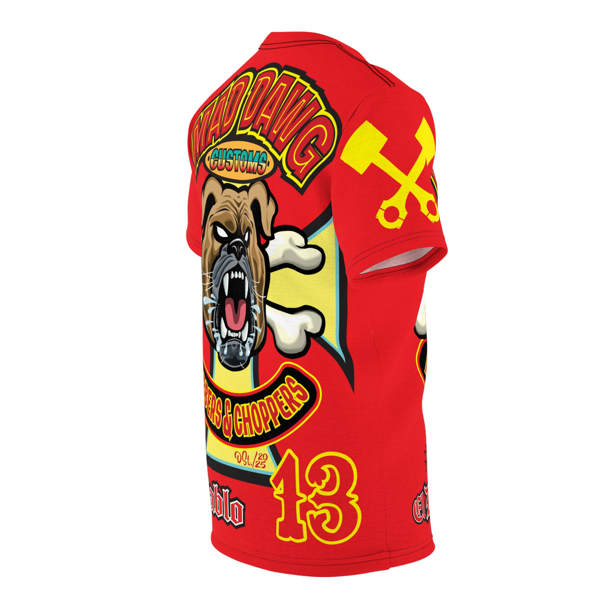Mad Dawg Customs HiViz, High Performance Super Tee - Mad Dawgs & Bad Dawgs must have Riding Super Tee