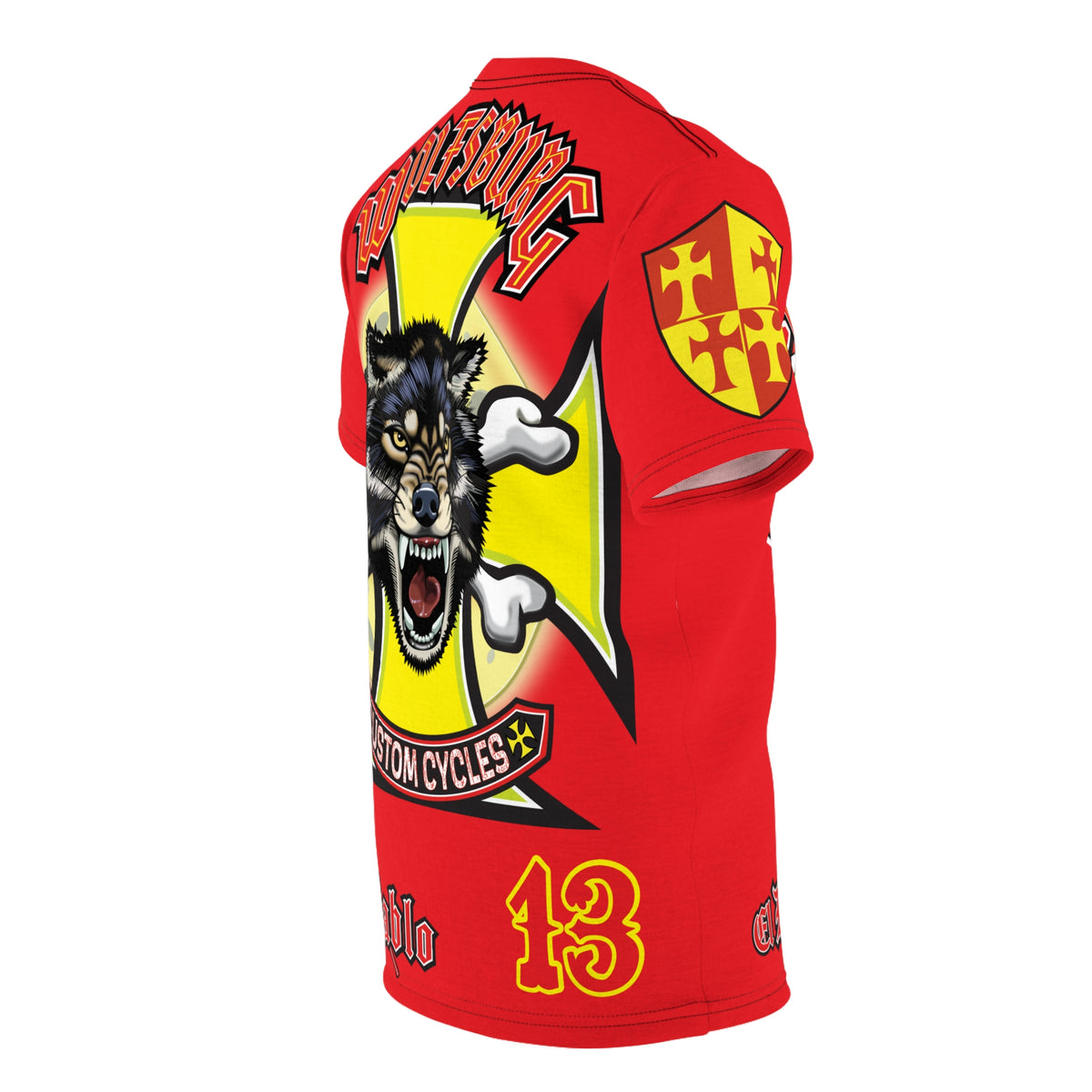 Wolfsburg Custom Cycles HiViz High Comfort Motorcycle Riders Super Tee