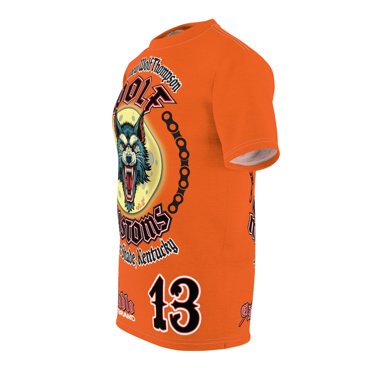 MWT Wolf Customs Motorcycles Super Tee — Viciously Cool High Performance Motorcycle Riding Shirt