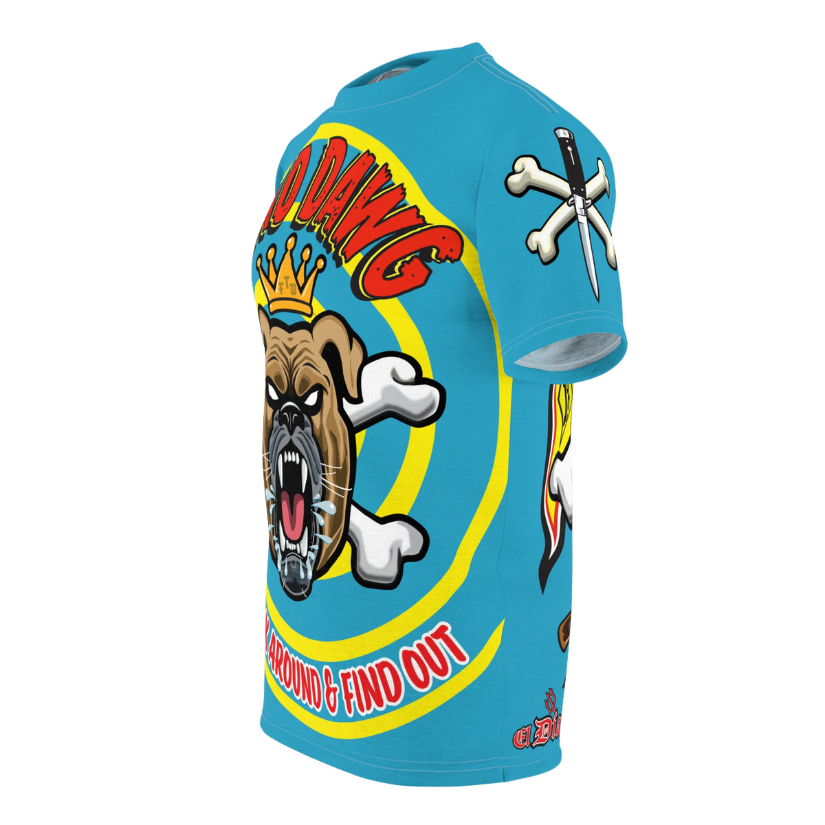 Mad Dawg Customs  FAFO HiViz Motorcycle Super Tee
