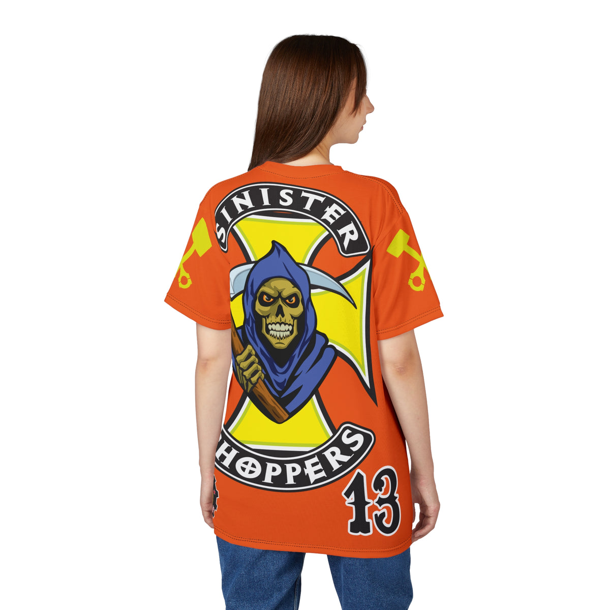 Sinister Choppers HiViz Custom Motorcycles Reaper Super Tee - High Performance Riding Wear