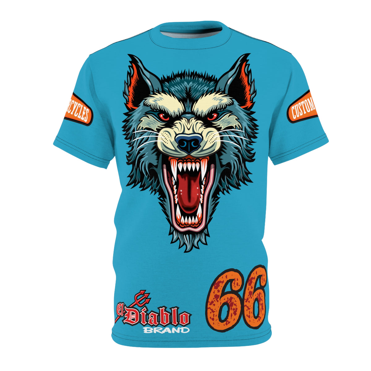 MWT Wolf Custom Motorcycles Super Tee — Viciously Cool High Performance Motorcycle Riding Shirt
