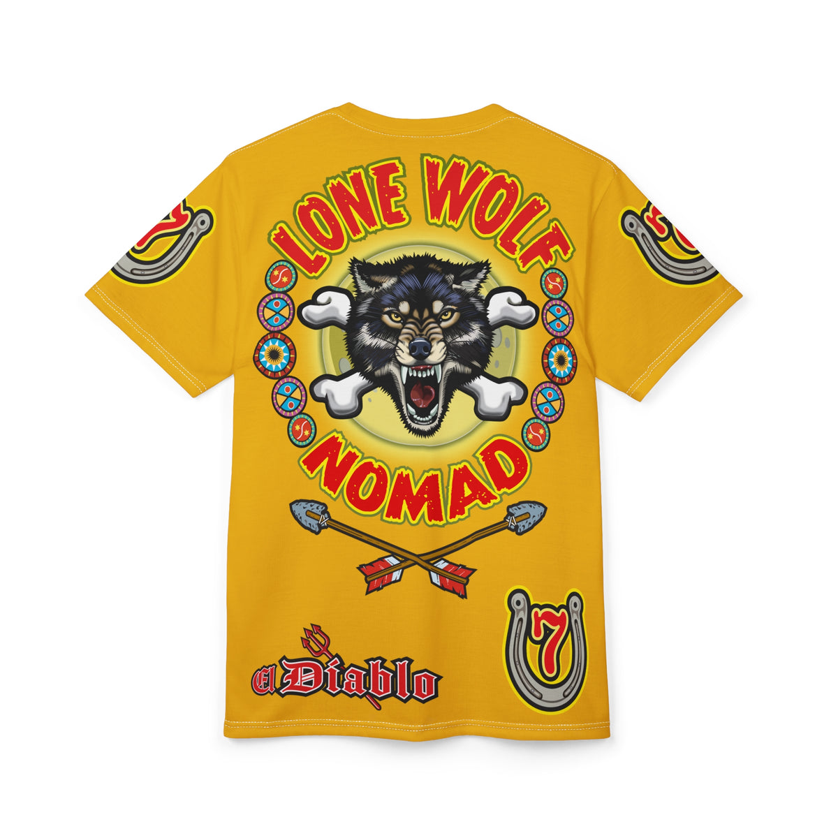 Lone Wolf Nomad HiViz Super Tee - Special Design for Independent No Club Riders