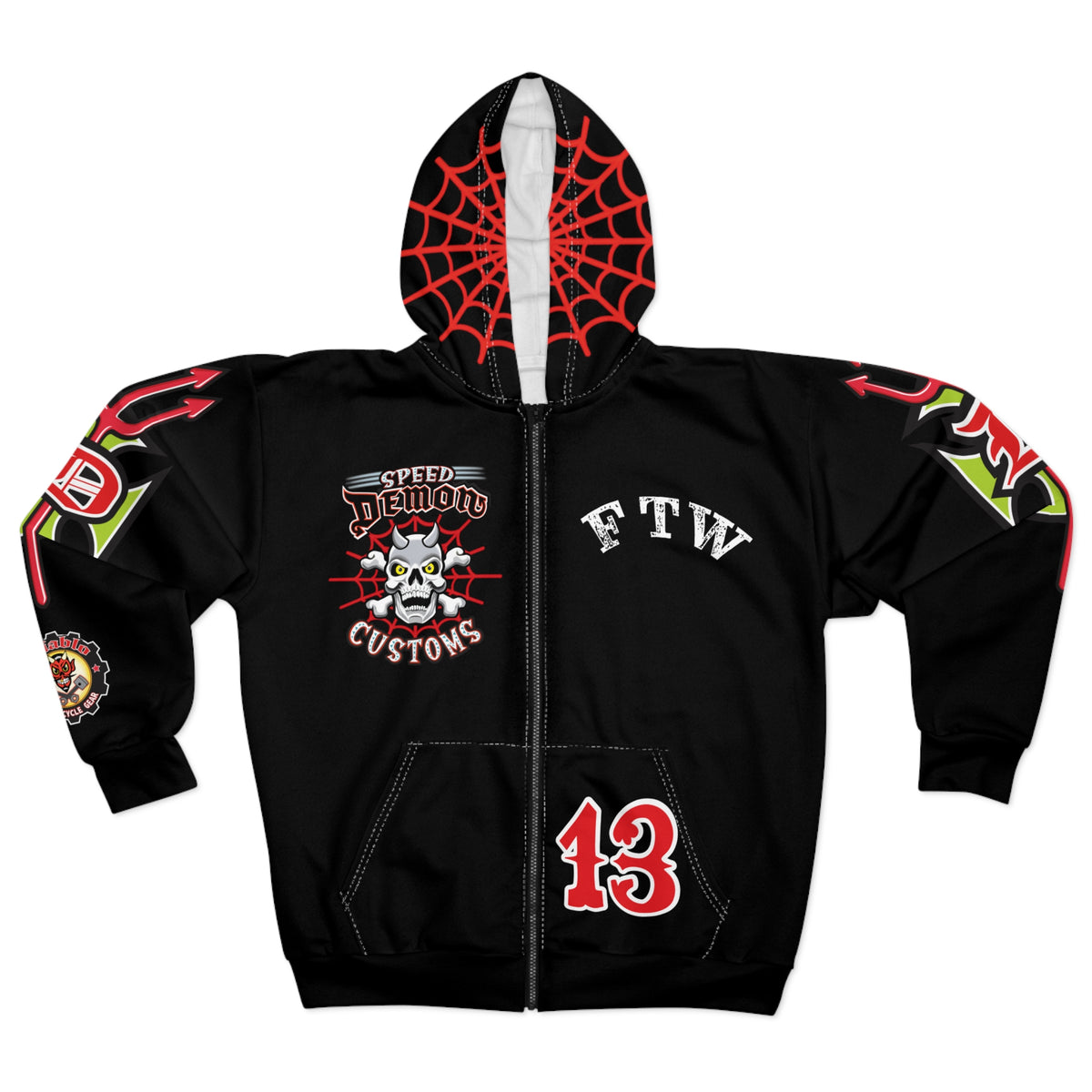 HoodZ  Speed Demon Super High Quality Zip Hoodie