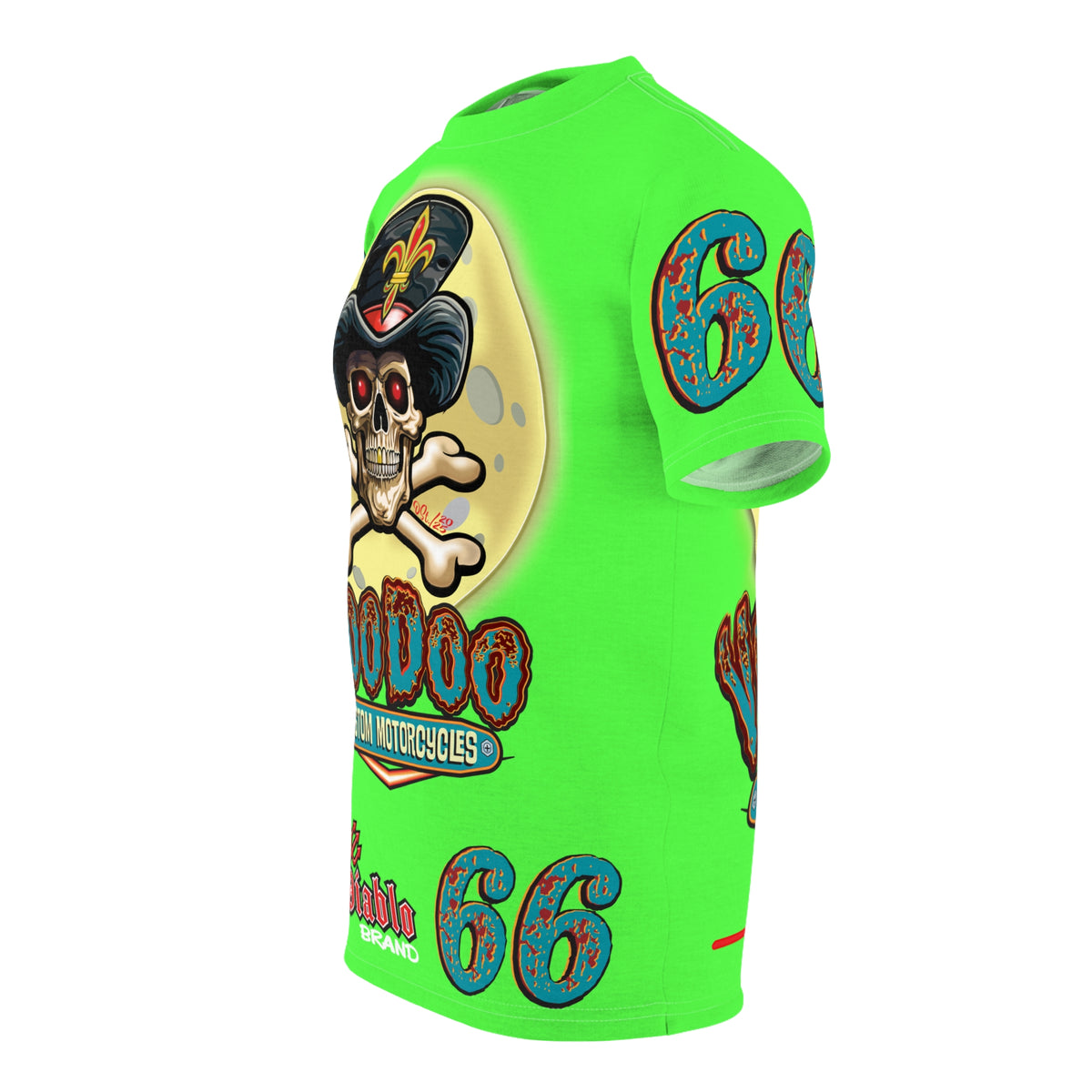 Very Special  Voodoo Customs HiViz Lumina Graphic Tee –  Edgy Style for Bikers