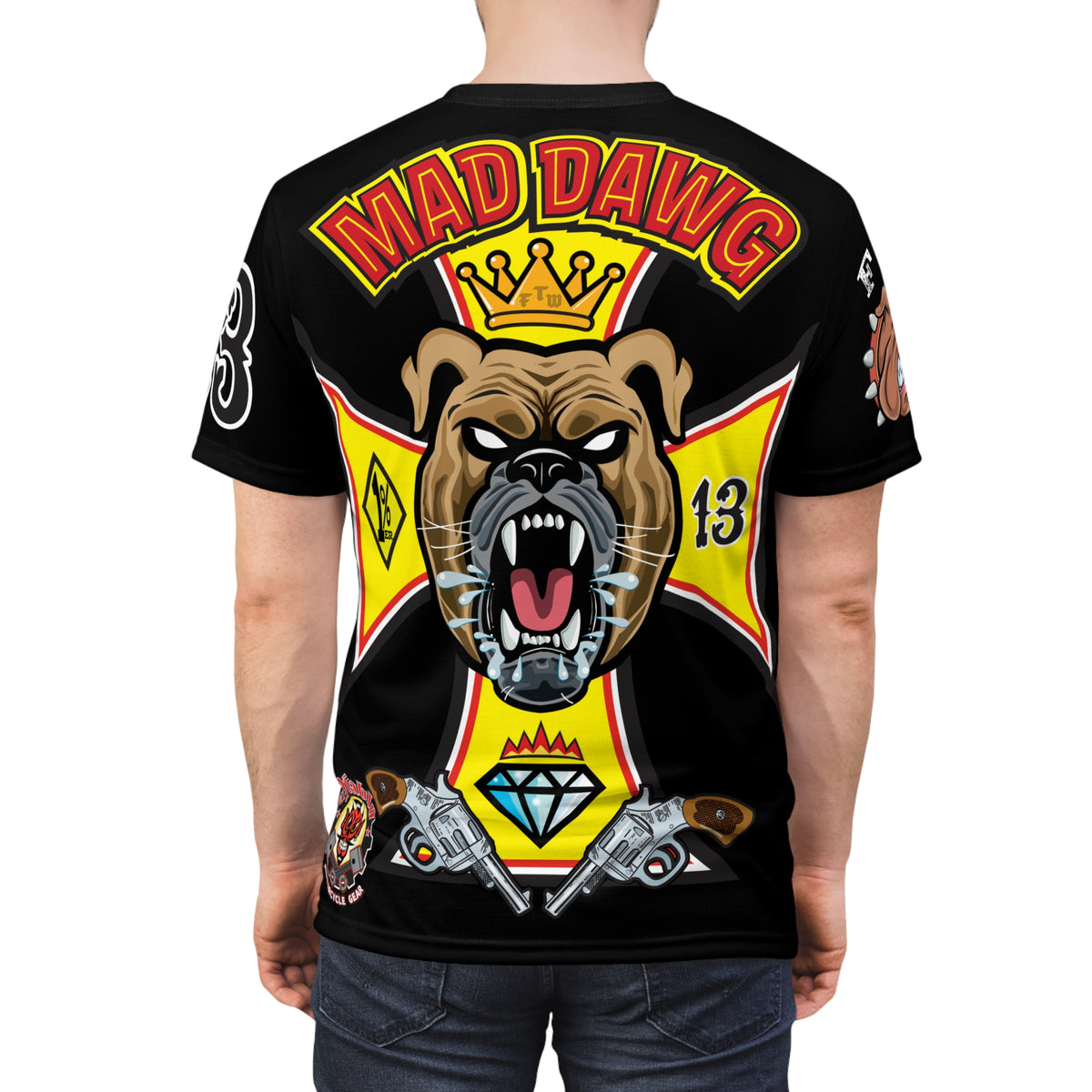 Mad Dawg Customs HiViz Super Tee - Hardcore Biker Threads
