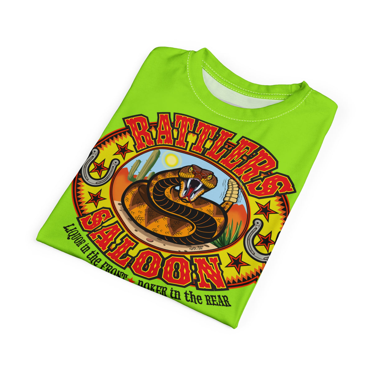 VERY Special HIVIZ Rattlers Saloon SUPER TEE — Vintage Biker 66 Graphic Shirt