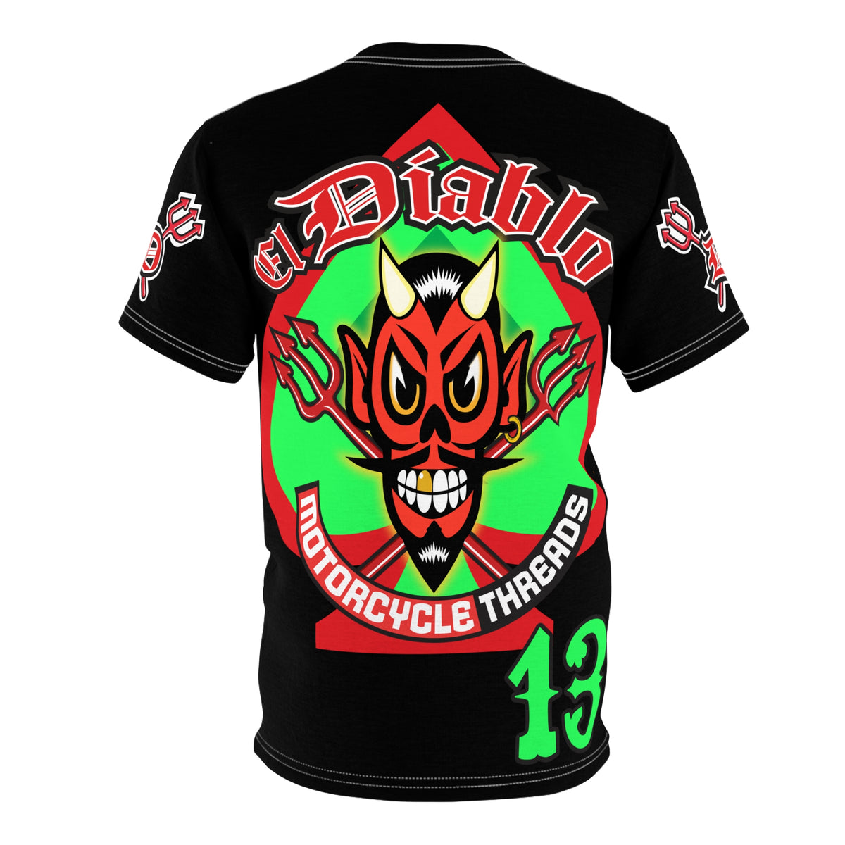 El Diablo Brand HiViz Company Super Tee, Xl Bright Graphics, Ultimate Fit & Comfort Riding Tee