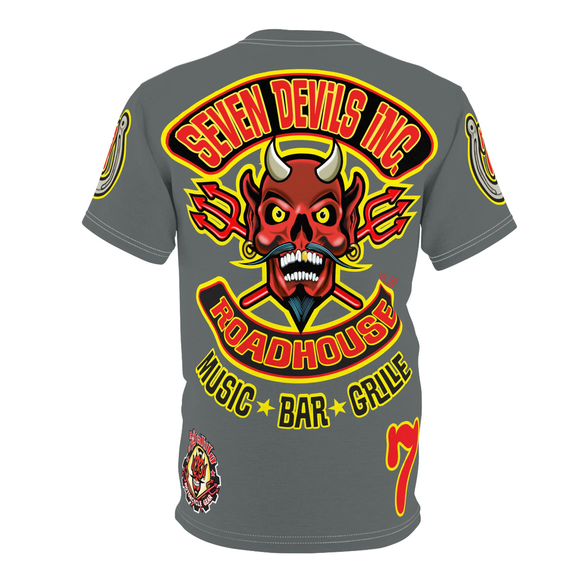 Seven Devils Inc. Roadhouse Graphic Tee - Motorcycle Custom Riding Super Tee