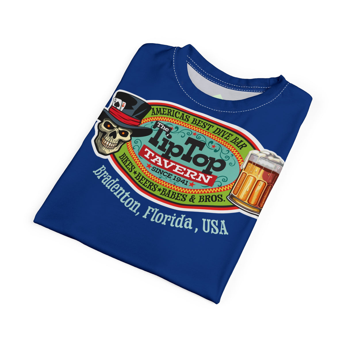 Tip Top Tavern Ace of Spades Super Tee - America's Best Dive Bar - Bikes Beers Babes & Bros.