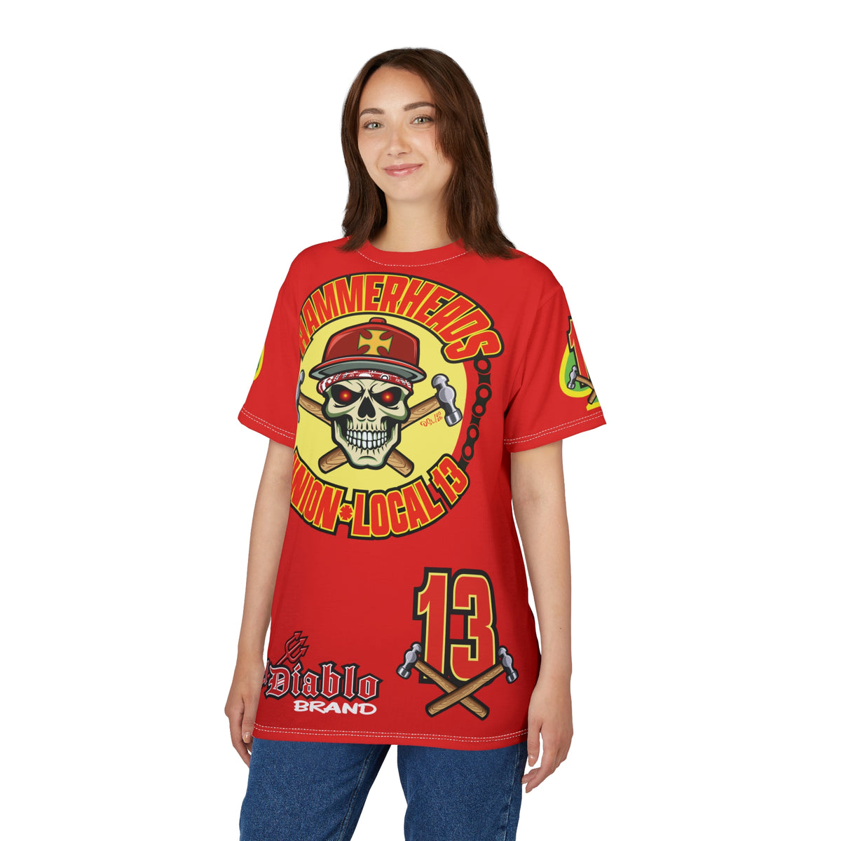 Hammerheads Union Local 13 FAFO -  Custom Motorcycle Riding Tee Shirt _ Super Comfort and Fit