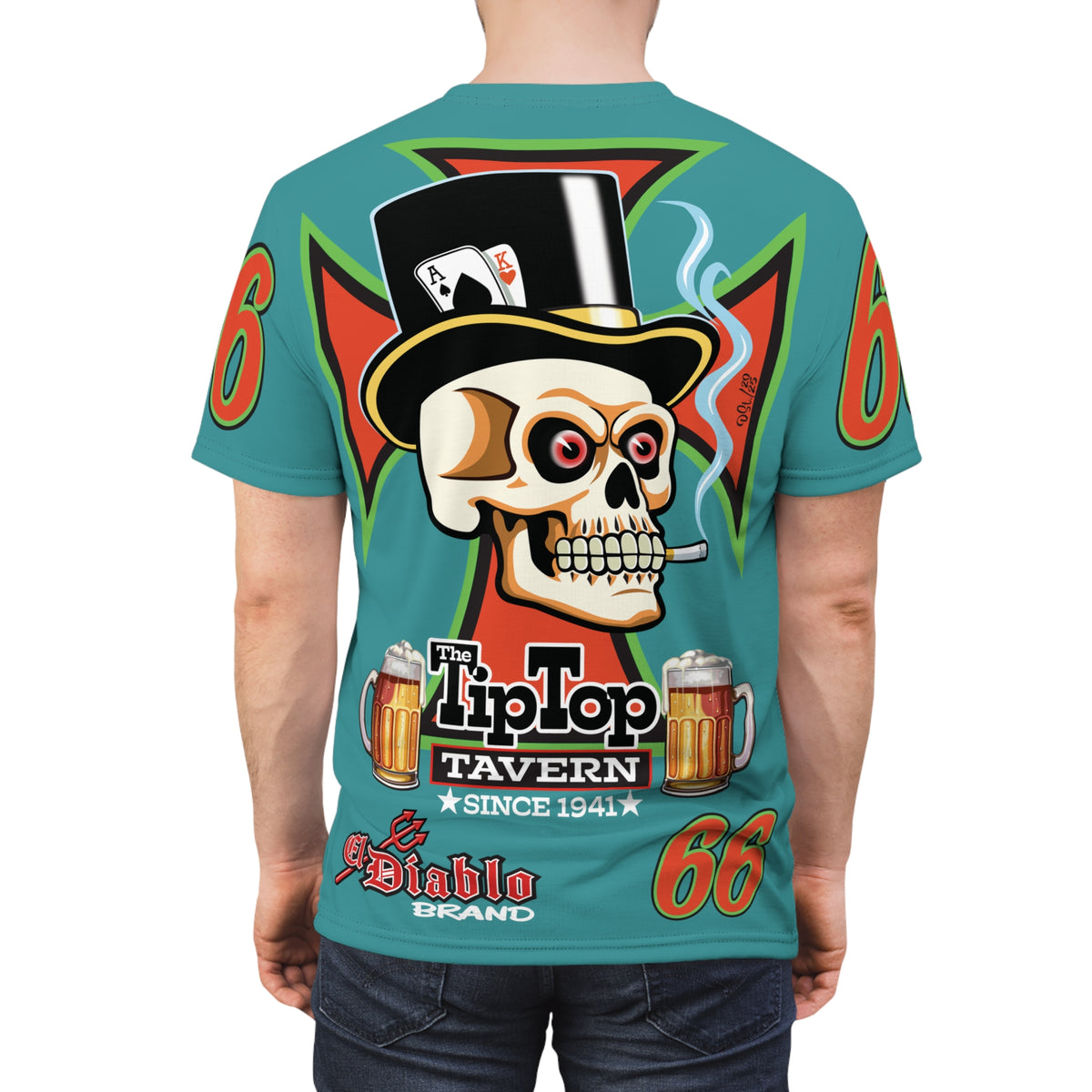 Tip Top Tavern Dive Bar Super Riding Tee - America's Best Dive Bar, Bikes, Beers, Babes & Bros. - Biker Bar Tee