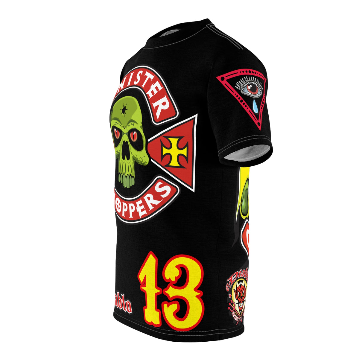 Sinister Choppers HiViz Super Tee - Specially Designed with Ultra Light Tough Wicking material for Perfect Fit & Comfort
