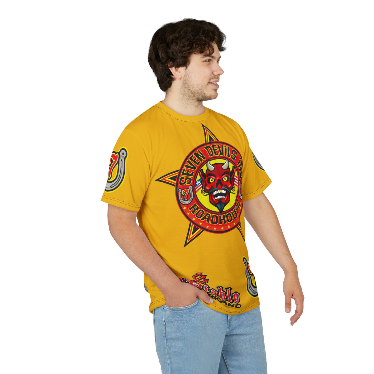 Seven Devils Inc. Roadhouse HiViz Graphic Tee - Motorcycle Custom Riding Super Tee