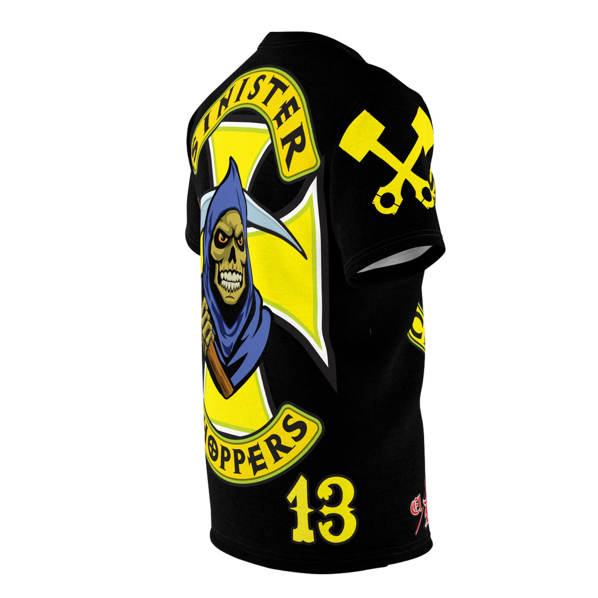 Sinister Choppers HiViz Custom Motorcycles Reaper Super Tee - High Performance Riding Wear