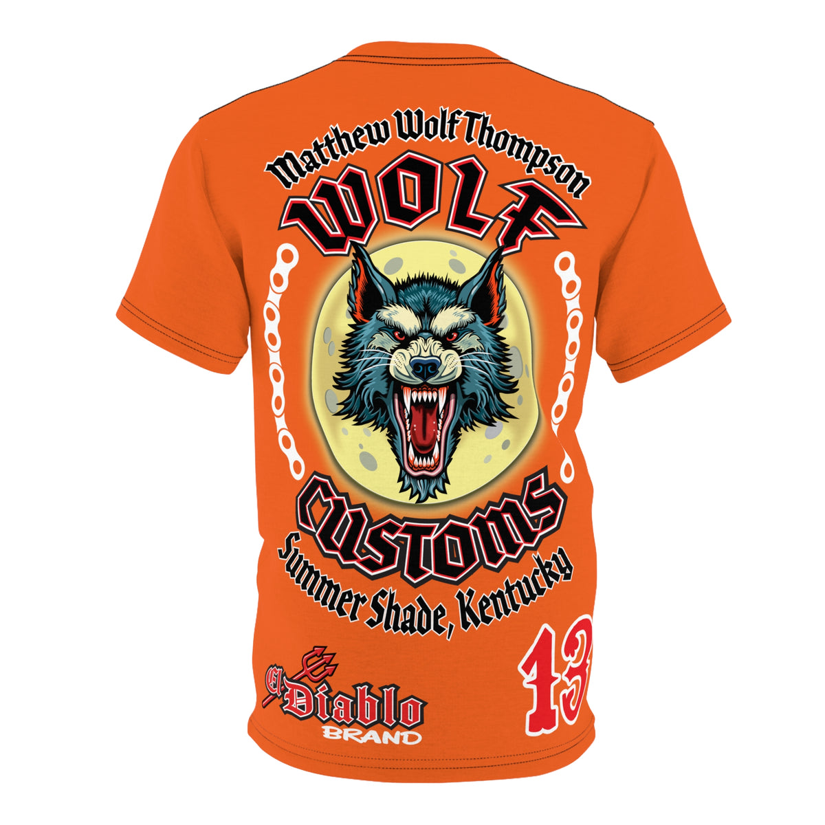 MWT Wolf Custom Motorcycles Super Tee — Viciously Cool High Performance Motorcycle Riding Shirt