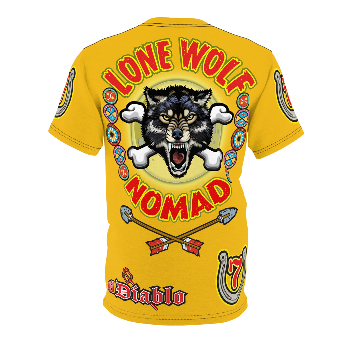 Lone Wolf Nomad HiViz Super Tee - Special Design for Independent No Club Riders