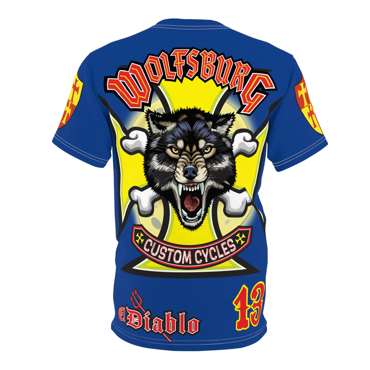 Wolfsburg Custom Cycles HiViz High Comfort Motorcycle Riders Super Tee