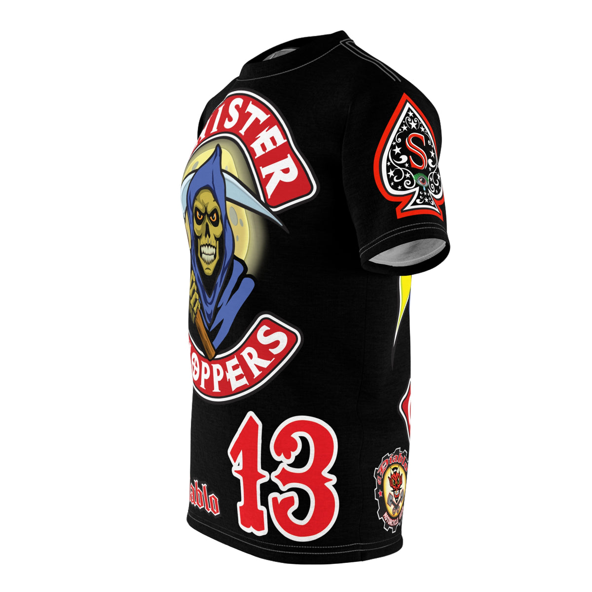 Sinister Choppers HiViz Custom Motorcycles- Reaper Super Tee - High Performance Riding Wear