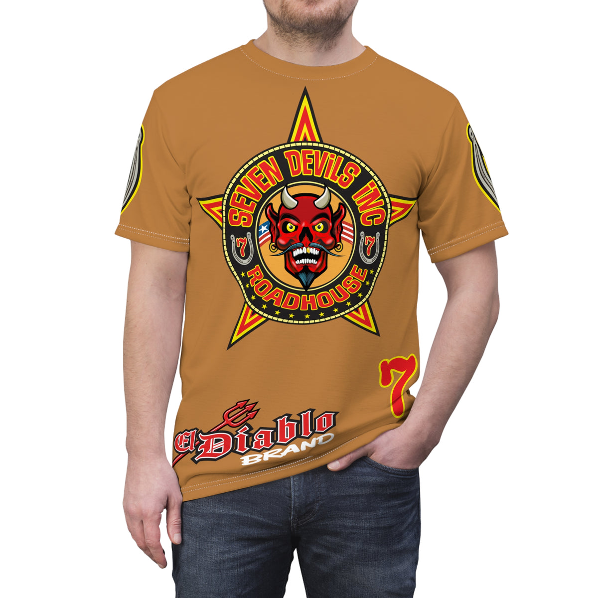 Seven Devils Inc. Roadhouse Graphic Tee - Motorcycle Custom Riding Super Tee