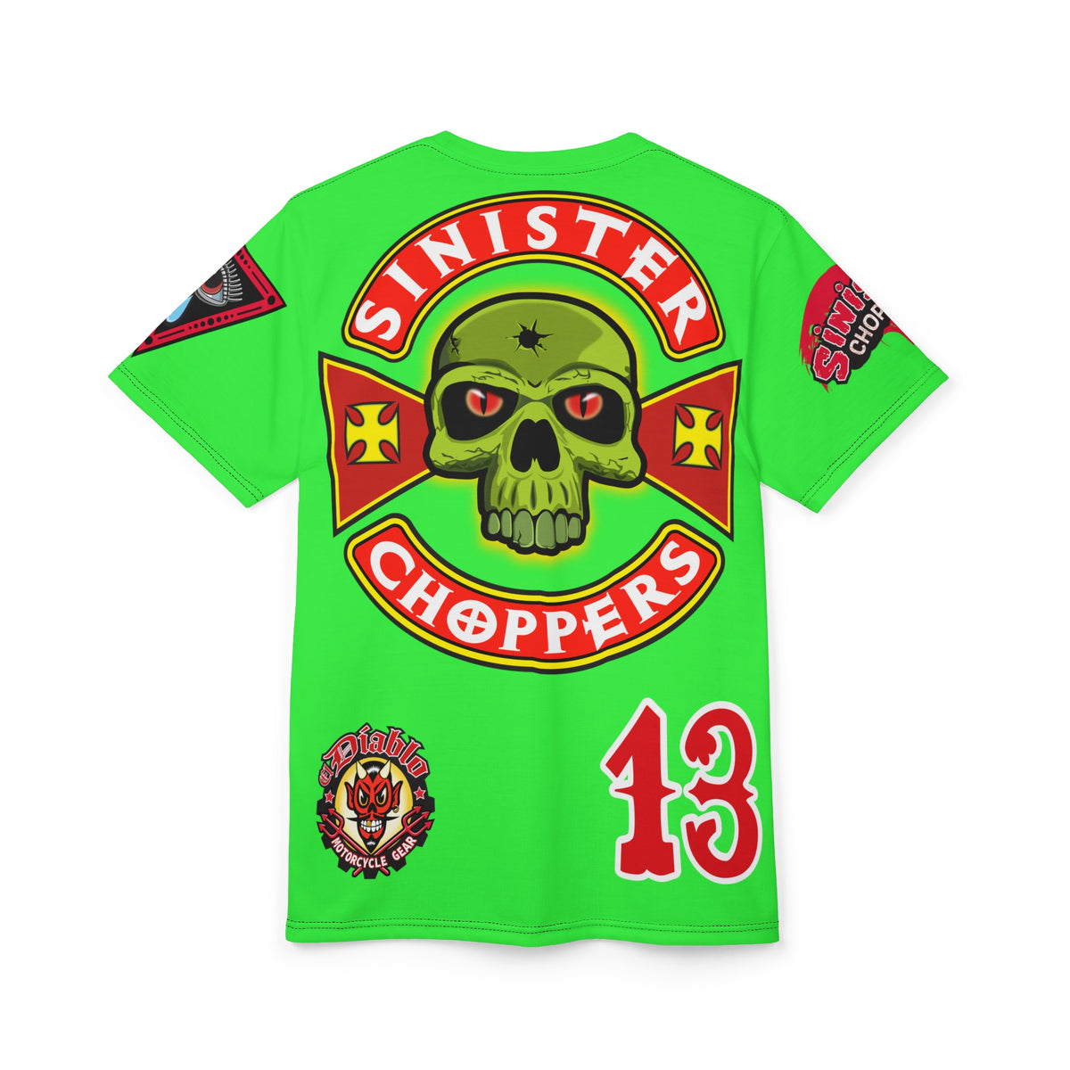 Very Special Sinister Choppers HiViz Bad Attitude Super Tee