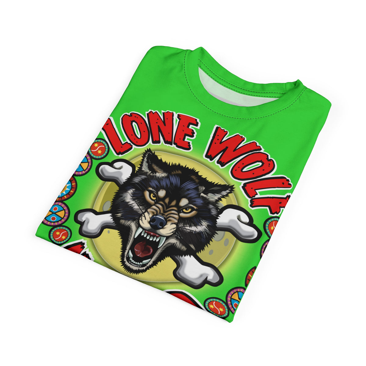 Very Special Lone Wolf Nomad HiViz Super Tee - For The Independent No Club Bikers For Life