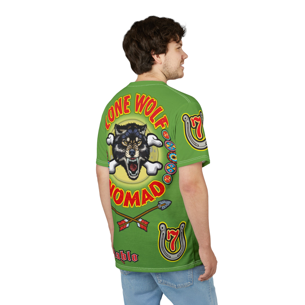 Lone Wolf Nomad HiViz Super Tee - Special Design for Independent No Club Riders