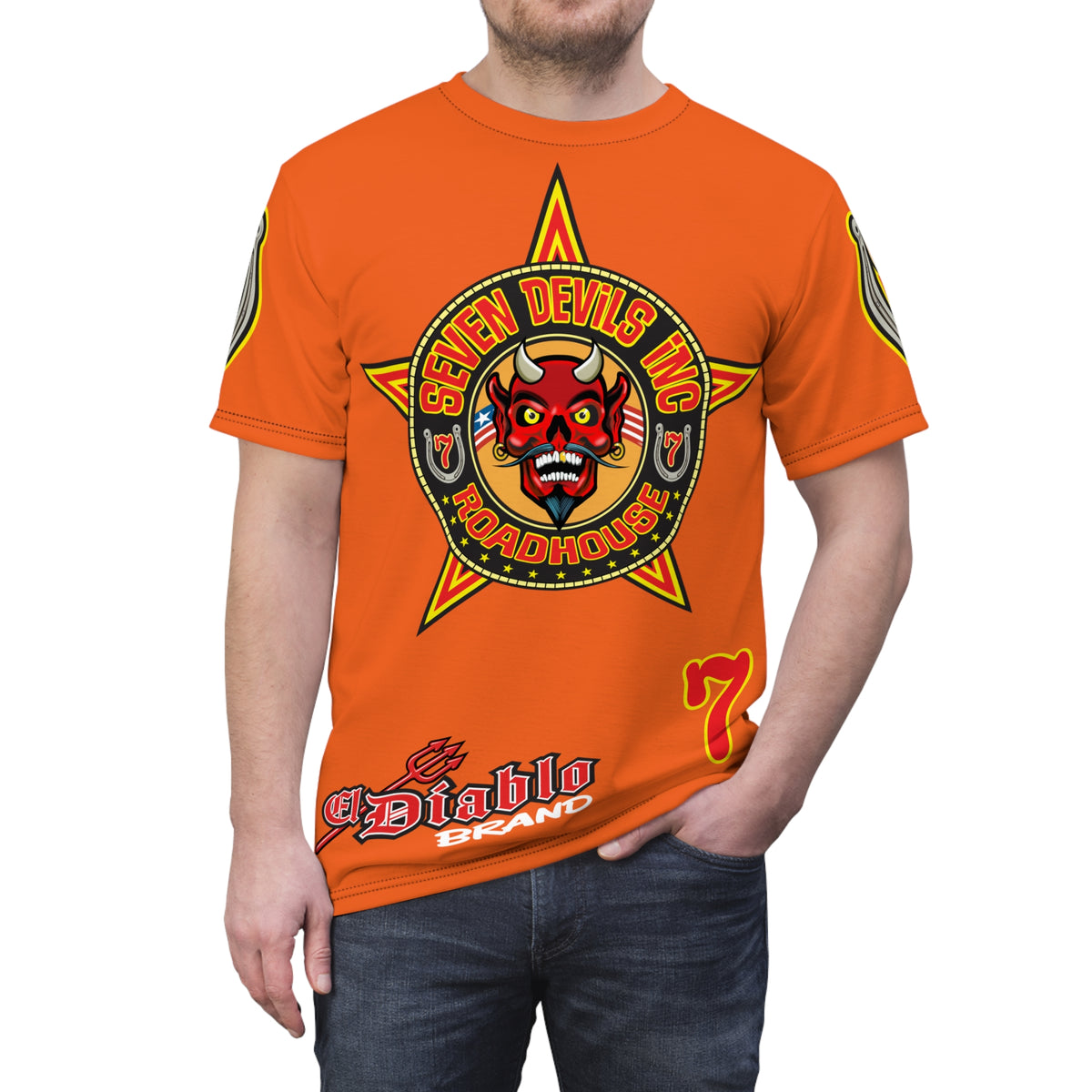 Seven Devils Inc. Roadhouse Graphic Tee - Motorcycle Custom Riding Super Tee