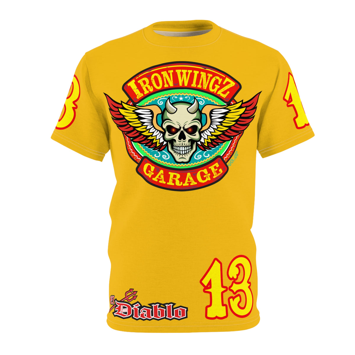 Iron Wingz Garage HiViz Super T - Hardcore Motorcycle Riders Cut