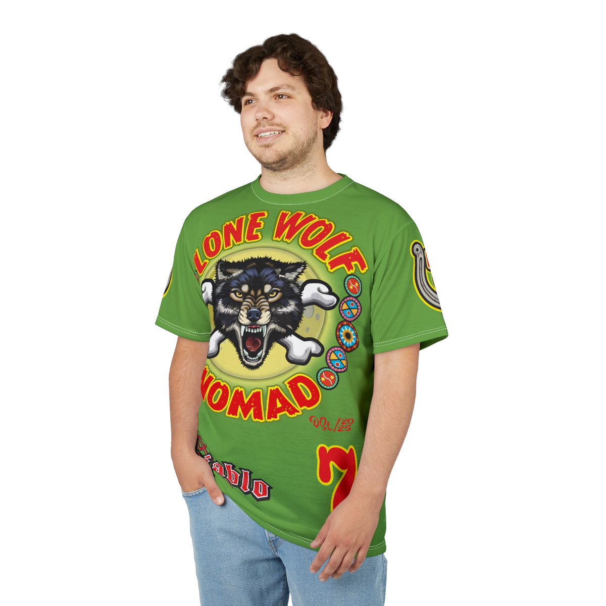 Lone Wolf Nomad HiViz Super Tee - Special Design for Independent No Club Riders