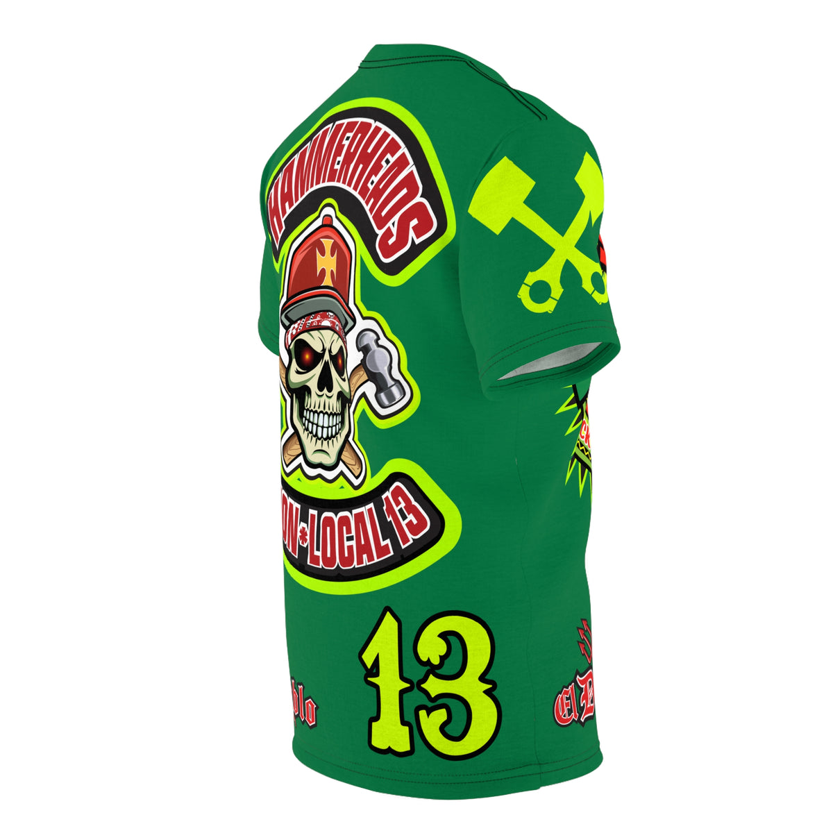 Hammerheads Union Local 13 -  SoCal 619 Special Edition - Custom HiViz Motorcycle Riding Tee Shirt _ Super Comfort and Fit