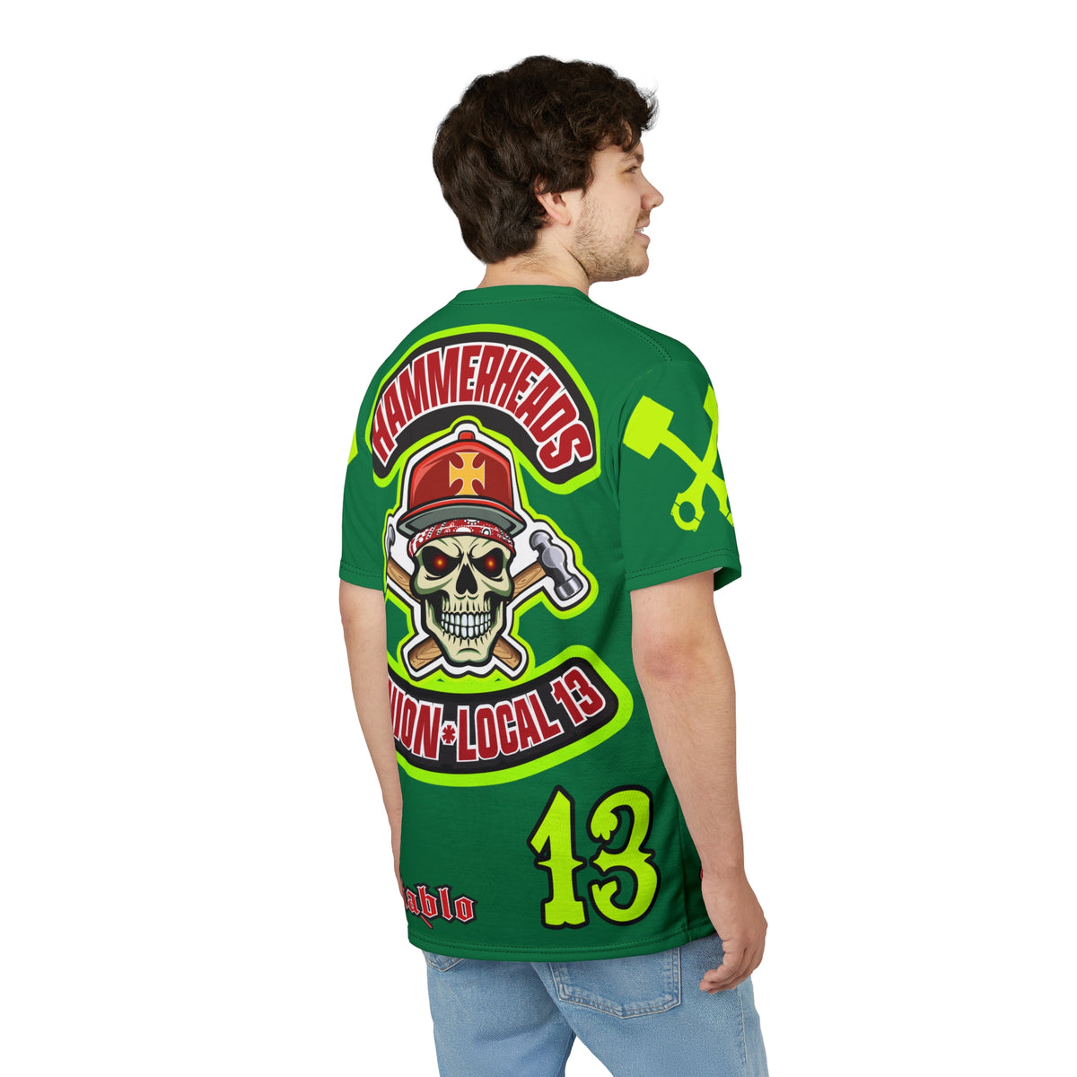 Hammerheads Union Local 13 -  SoCal 619 Special Edition - Custom HiViz Motorcycle Riding Tee Shirt _ Super Comfort and Fit