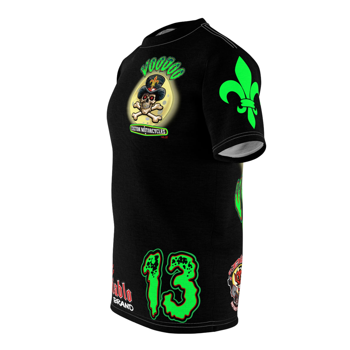 SRT VooDoo Customs Ragin' Cajun Custom Biker Riding Super Tee