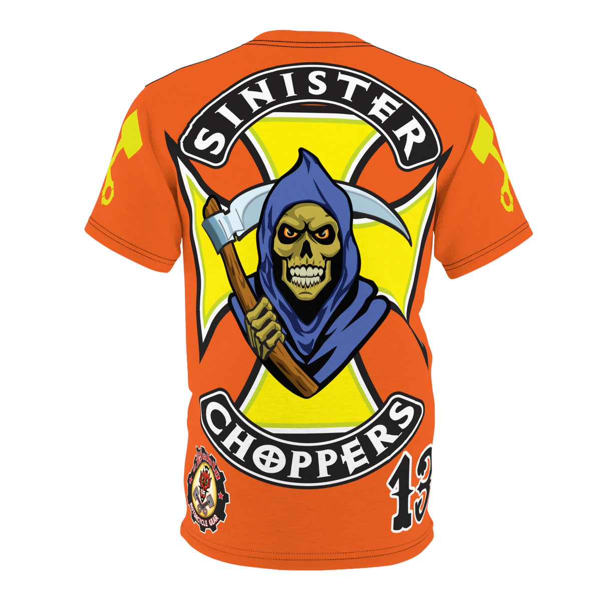 Sinister Choppers HiViz Custom Motorcycles Reaper Super Tee - High Performance Riding Wear